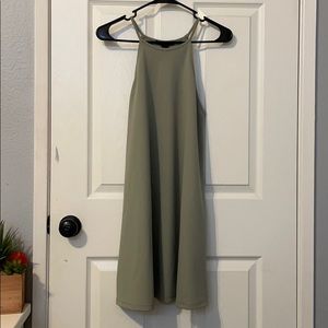 Very light green short dress